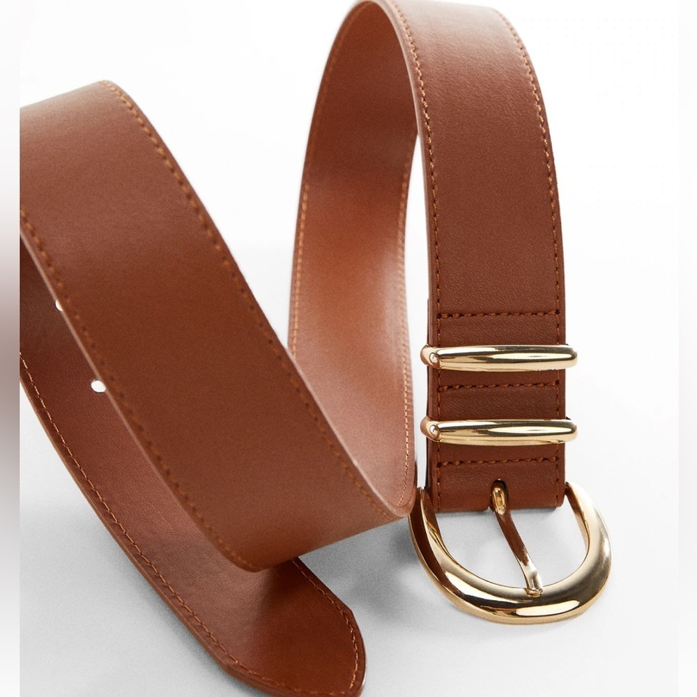 Mango Rounded Buckle Belt Sz. XL - Picture 2 of 8